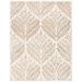 White 24 x 0.2 in Indoor Area Rug - Winston Porter Andresky Ikat Handmade Tufted Wool Ivory/Brown Area Rug Wool | 24 W x 0.2 D in | Wayfair