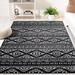 Black/White 48 x 0.39 in Indoor Area Rug - Foundry Select Cobos Geometric Black/Ivory Area Rug Polypropylene | 48 W x 0.39 D in | Wayfair