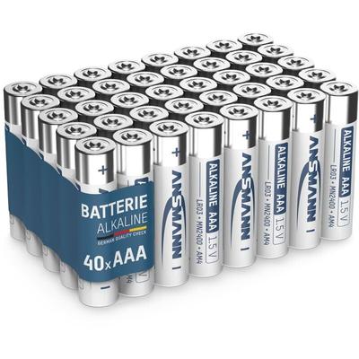 Batterien aaa 40 Stück, Micro Batterie für Lichterkette, Spielzeug - Ansmann Image