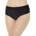 Plus Size Women's Foldover Swim Brief by Swimsuits For All in Black (Size 14)