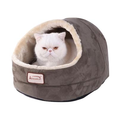 Faux Fur, Faux Suede Pet Cat Dog Cave Pet Bed, Bei...