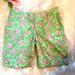 Lilly Pulitzer Shorts | Lilly Pulitzer-The Chipper Shorts Size 4 Very Cute | Color: Green/Pink | Size: 4