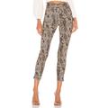 Free People Jeans | Free People | High Rise Jegging Jean In Snakeskin | Color: Brown/Tan | Size: 31