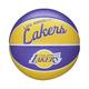Wilson Mini-Basketball TEAM RETRO, LOS ANGELES LAKERS, Outdoor, Gummi, Größe: MINI