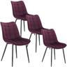 WOLTU 4 x Esszimmerstühle 4er Set Esszimmerstuhl Küchenstuhl Polsterstuhl Design Stuhl mit