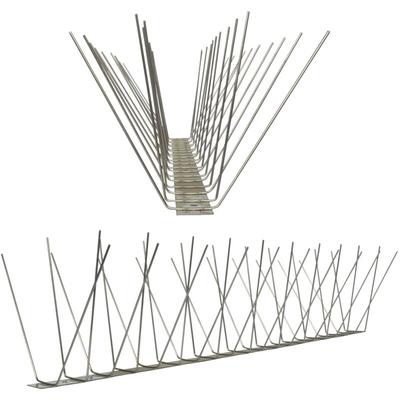 1 Meter am Stück Taubenspikes 4-reihig auf V2A-Standard - hochwertige Lösung für Vogelabwehr