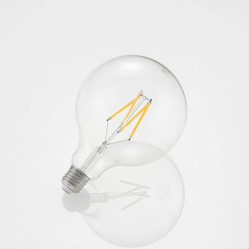 LED-Lampe E27 8W 2.700K G125 Globe, Filament, klar