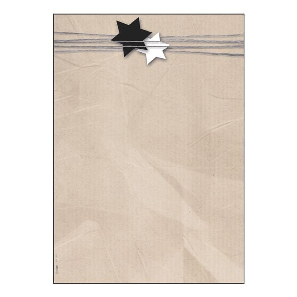 Sigel Weihnachts-Motivpapier »Christmas Wrapping« braun Image