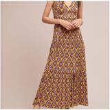 Anthropologie Dresses | Anthropologie Maeve Yellow Floral Maxi Dress S | Color: Gold/Yellow | Size: S