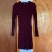 American Eagle Outfitters Dresses | American Eagle Ribbed Mock Neck Dress - Size S | Color: Purple/Red | Size: S