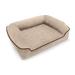 BuddyRest Romeo Advanced Orthopedic Bolster Dog Bed Faux Suede/Memory Foam in Brown | 12 H x 33 W x 24 D in | Wayfair OB101