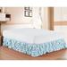 ELEGANT COMFORT Elegant 14” Bed Skirt in Blue | 14 H x 12 W x 6 D in | Wayfair WF-LS-MultiRuffled-BedSkirt Full Aqua