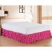 ELEGANT COMFORT Elegant 14” Bed Skirt in Pink | 14 H x 12 W x 6 D in | Wayfair WF-LS-MultiRuffled-BedSkirt Twin Pink