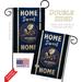 Breeze Decor 2-Sided 19 x 13 In. Home Sweet Seabees Garden Flag Set in Blue | 18.5 H x 13 W in | Wayfair BD-MI-GS-108446-IP-BO-D-US20-UN