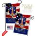 Breeze Decor 2-Sided 19 x 13 In. US Air National Guard Family Honor Garden Flag Set in Blue/Red | 18.5 H x 13 W in | Wayfair