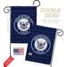 Breeze Decor 2-Sided 19 x 13 In. Proud Girlfriend Sailor Garden Flag Set in Blue/Gray/Orange | 18.5 H x 13 W in | Wayfair