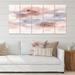 East Urban Home Pastel Abstract w/ Blue Pink Gray & Red Spots - 5 Piece Wrapped Canvas Painting Print Set Canvas, Wood in Gray/Pink | 1 D in | Wayfair