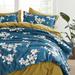 Bungalow Rose Ame Pima Duvet Cover Set Pima Cotton/Sateen in Blue/Green/White | Queen Duvet Cover | Wayfair CFFA107B72104E6E9080ECE557CF0617