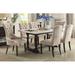 Lark Manor™ Gakona 7 Piece Dining Set Wood/Upholstered in Brown/White | 31 H in | Wayfair D83EFDCD189347ACB1A8E8C76302CC90