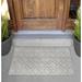 Arlmont & Co. Arlais Rain Non-Slip Outdoor Door Mat Synthetics in Gray/White | Rectangle 3' x 5' | Wayfair 482E5E6072BD4A5FB910AE82DA8D7428