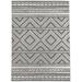 White 36 x 0.08 in Area Rug - Union Rustic Abren Southwestern Charcoal/Beige Indoor/Outdoor Area Rug Polyester | 36 W x 0.08 D in | Wayfair