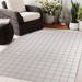 Pink 96 x 0.08 in Area Rug - Gracie Oaks Avori Geometric/White Indoor/Outdoor Area Rug Polyester | 96 W x 0.08 D in | Wayfair