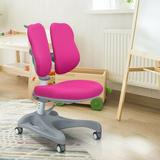Zoomie Kids Fulcher Kids Desk Chair Metal in Pink | 33 H x 28.5 W x 18.5 D in | Wayfair CCB509DF8E0A427C80926A93A382916E