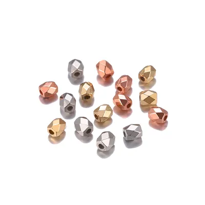Petites perles d'espacement CCB de 3mm/4mm 300 à 500 pièces graine cubique carrée en plastique