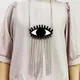 Kugars – collier avec pendentif très Long pour femmes 22.5cm 8 pouces grands yeux noirs bijoux