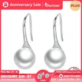 BAMOER – Boucles d'oreilles à perles rondes pour femme bijoux élégants pur amour en argent