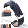 Bracelets de montre en cuir véritable pour hommes et femmes bracelet Galaxy noir bleu gris