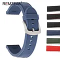 Bracelet de montre en Silicone 18mm 20mm 22mm 24mm Bracelet de Sport vert bleu dégagement rapide