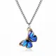 Collier à breloques créatif pendentif papillon décor chaîne pour femmes accessoires de bijoux