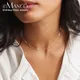 EManco – collier chaîne en acier inoxydable 316 pour femmes couleur or ras du cou bijoux de