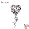 Pendentif classique en argent Sterling 925 I Love My Dog os cœur adapté aux bracelets et