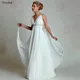 Thinyfull-Robe de Mariée de Déesse Grecque Col en V Ligne A Book ine Longueur Perles Mousseline