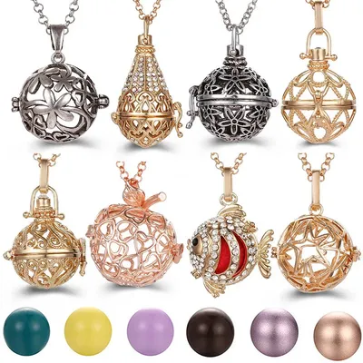 Collier creux Vintage multi-styles bijoux boule de musique collier cloche de grossesse arôme
