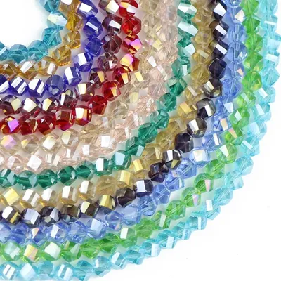 JHNBY-Perles de cristal autrichiennes à facettes torsadées perles de cristal de verre de haute