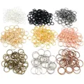 200 pcs/Lot 3/4/5/6/7/8/10/12mm En Métal BRICOLAGE Bijoux Conclusions Ouvert Simple Boucles Anneaux