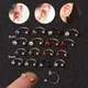 Boucles d'Oreilles en Acier Inoxydable de 6/8mm 1 Pièce Piercing Bijoux Tragus Cartilage