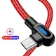 90 Résistant 0.25M 1M Charge Rapide Micro USB Type C Câble Pour Samsung S10 S9 S8 Xiaomi Huawei LG