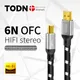 TODN – câble USB 6N OFC argent de haute qualité de Type A à Type B pour données audio et numérique