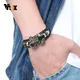 Vnox – bracelet Vintage Scorpion pour hommes bijoux superposables en cuir Bracelets porte-bonheur