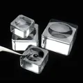 Palette de colle en verre cristal 1 pièce porte-cils faux cils Extension carrés