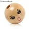 DoreenBeads 22mm bois entretoise perles boule naturel sourire motif perles en vrac bricolage