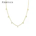 ANDYWEN – collier à chaîne longue en argent Sterling 925 et Zircon CZ pour femmes bijoux de luxe