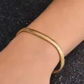 Bracelets en acier inoxydable pour hommes et femmes bijoux en or et argent chaîne serpent