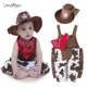 Umorden – barboteuse de Cow-Boy Costume de Cow-Boy tenue fantaisie Cosplay pour Halloween noël