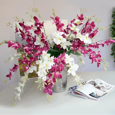 Fleurs orchidées artificielles e...