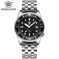 Steeldive – montre de plongée étanche pour hommes marque SD1979 Bracelet en acier inoxydable Super